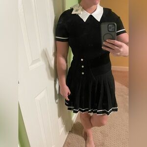 Sandro Hirondelle Black Dress